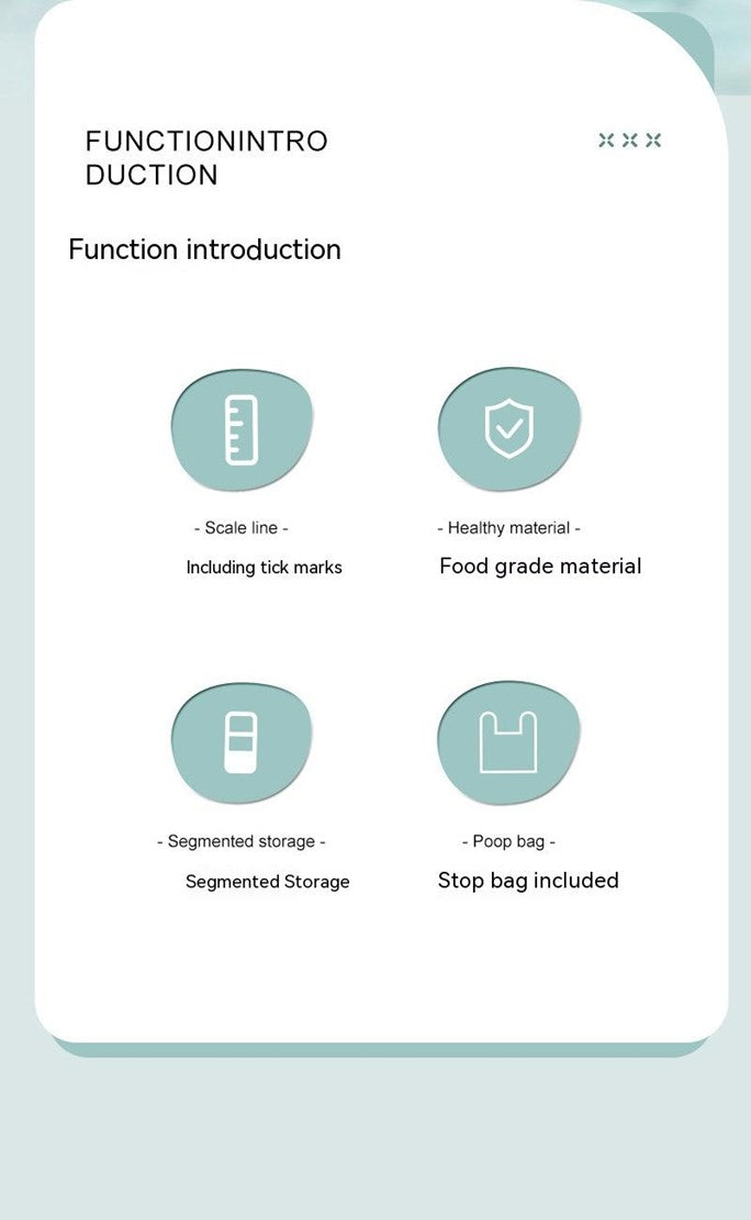 All-in-One Dog Water Bottle: Feed, Hydrate, Clean Easily