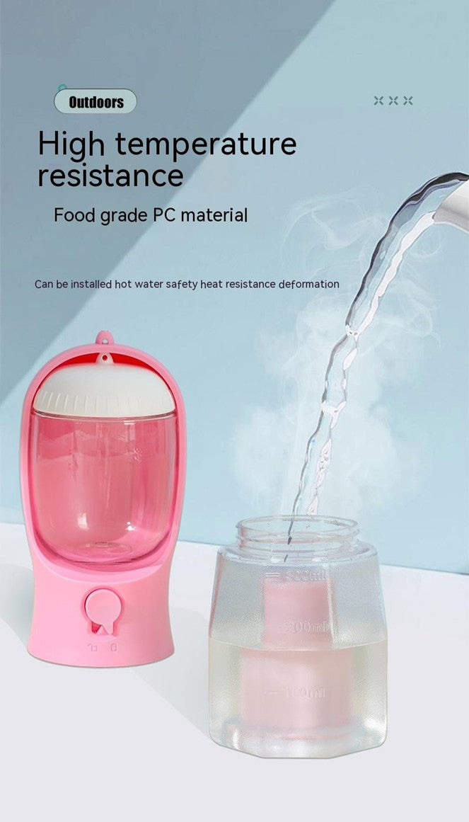 All-in-One Dog Water Bottle: Feed, Hydrate, Clean Easily