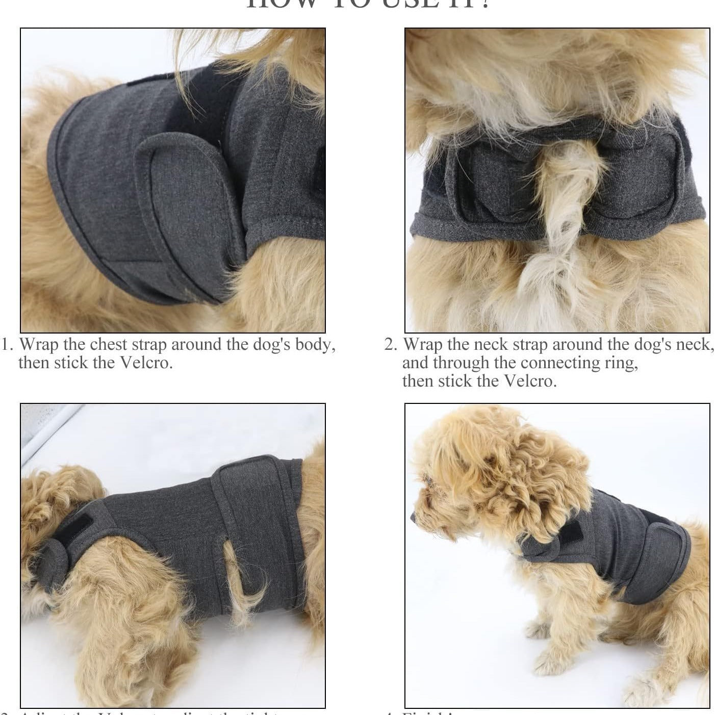 Stress Relief Breathable Dog Jacket for Comfort and Confidence